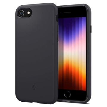 Spigen Silicone Fit Case hoesje voor iPhone 7, 8, SE 2020 en SE 2022 - zwart