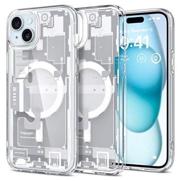 iPhone 15 Plus Spigen Ultra Hybrid Mag Case White-Zero One