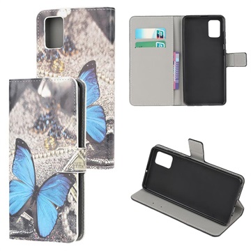 Style Series Samsung Galaxy A02s Wallet Case Blauwe vlinder