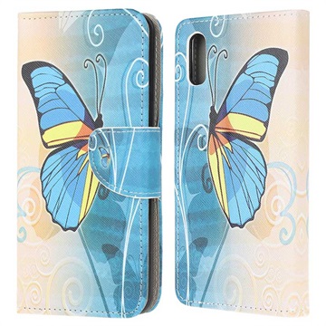 Style Series Samsung Galaxy Xcover 5 Wallet Case Blauwe vlinder