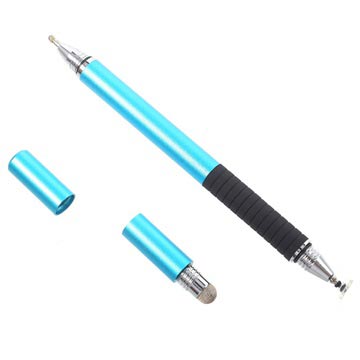 Stylish 3-in-1 Multifunctionele Stylus Pen & Balpen Lichtblauw