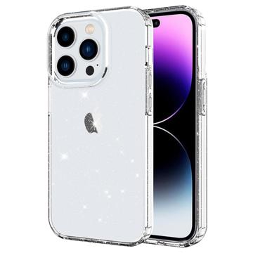 Stylish Glitter Series iPhone 14 Pro Max TPU Hoesje Doorzichtig