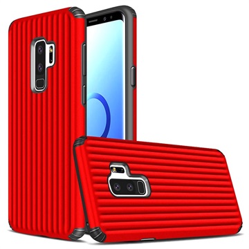 Suitcase Series Samsung Galaxy S9 Hybrid Case Rood huismerk kopen in de aanbieding