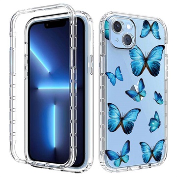 Sweet Armor Series iPhone 14 Max Hybrid Hoesje Blauwe vlinder