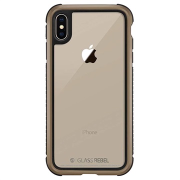 Switcheasy Glass Rebel Iphone X Xs Cover Metal Goud huismerk kopen in de aanbieding