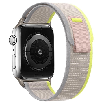 Tech-Protect Apple Watch Ultra-8-SE (2022)-7-SE-6-5-4-3-2-1 Nylon Riem 49mm-45mm-44mm-42mm Beige