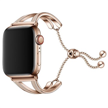 Tech-Protect Kettingband Apple Watch Series 9/8/SE (2022)/7/SE/6/5/4/3/2/1 Band - 41mm/40mm/38mm - Goud