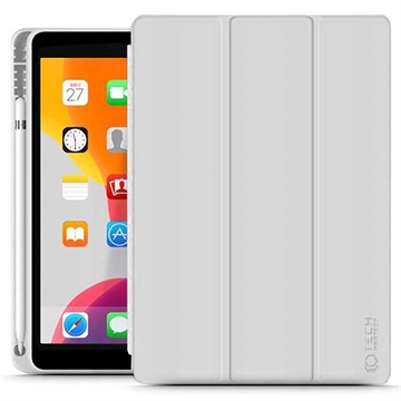 iPad 10.2 2019-2020-2021 Tech-Protect SmartCase Pen Folio Case Lichtgrijs