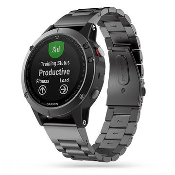 Tech-Protect Universele Garmin Roestvrij Staal Band 26mm Zwart