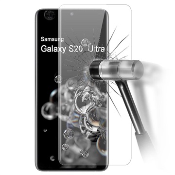 Samsung Galaxy S20 Ultra Glazen Screenprotector 9H, 0.3mm Doorzichtig