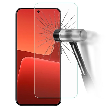 Xiaomi 13 Tempered Glass Screenprotector 9H, 0.3mm Doorzichtig
