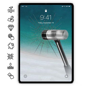 iPad Pro 12.9 (2018) Glazen Screenprotector 9H, 0.3mm Doorzichtig