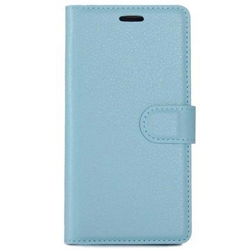 Huawei P10 Textured Wallet Case Blauw