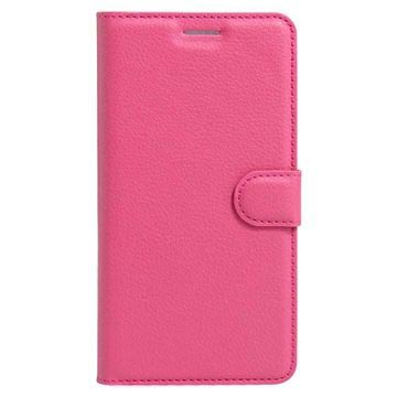 iPhone 7 Textured Wallet Case Hot Pink