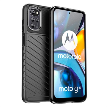 Thunder Series Motorola Moto G22 TPU Case Zwart