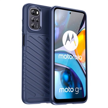 Thunder Series Motorola Moto G22 TPU Case Blauw