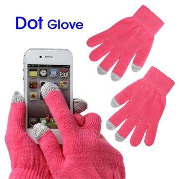 Touchscreen handschoenen voor smartphone Roze