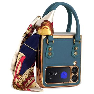 Trendy Handbag Series Samsung Galaxy Z Flip4 5G Hoesje Groen