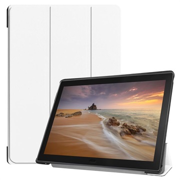 Tri Fold Lenovo Tab E10 Folio Case Wit huismerk kopen in de aanbieding