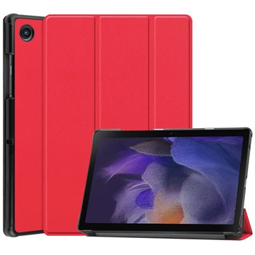 Tri-Fold Series Samsung Galaxy Tab A8 10.5 (2021) Folio Case Rood