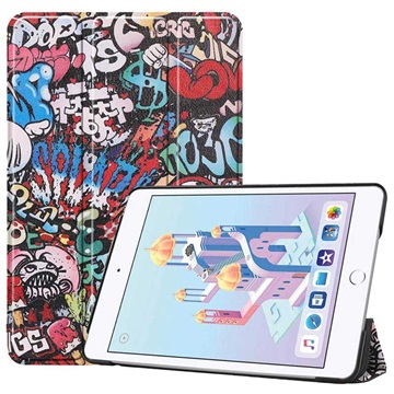 Tri Fold Series Ipad Mini 2019 Smart Folio Hoesje Graffiti huismerk kopen in de aanbieding