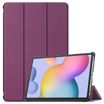 Tri-Fold Series Samsung Galaxy Tab S7-S8 Folio Hoes Paars