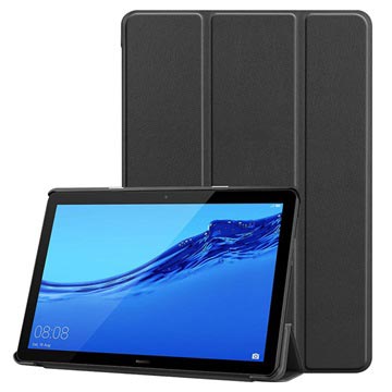 Tri-Fold Series Huawei MediaPad T5 10 Folio Case Zwart