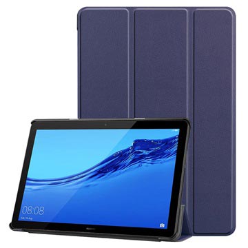 Tri-Fold Series Huawei MediaPad T5 10 Folio Case Donkerblauw