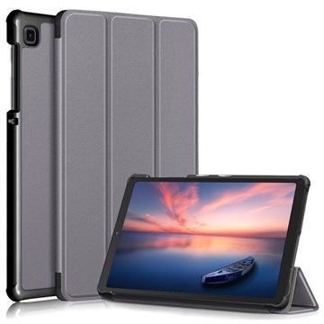 Tri-Fold Series Samsung Galaxy Tab A7 Lite Folio Case Grijs
