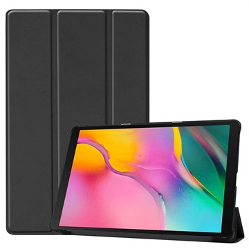 Tri-Fold Series Samsung Galaxy Tab A 10.1 (2019) Smart Folio Hoesje Zwart