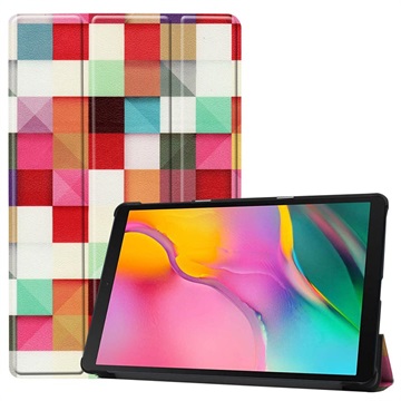 Tri Fold Series Samsung Galaxy Tab A 101 2019 Smart Folio Hoesje Colorful huismerk kopen in de aanbieding