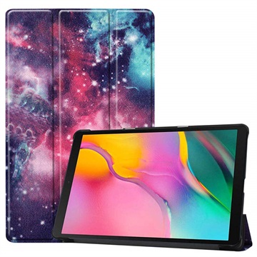 Tri-Fold Series Samsung Galaxy Tab A 10.1 (2019) Smart Folio Hoesje Sterrenstelsel