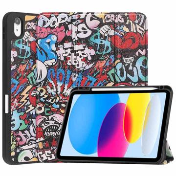 Tri-Fold Series iPad (2022) Smart Folio Case Graffiti