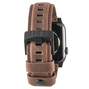 Uag Apple Watch Series 4321 Leder Bandje 42Mm 44Mm Bruin huismerk kopen in de aanbieding