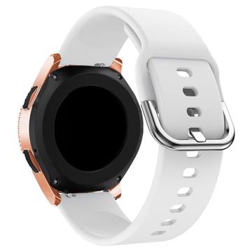 Universele Smartwatch Siliconen Band 20mm Wit