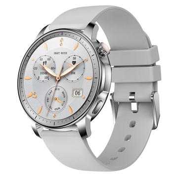 V65 1,32-inch AMOLED Touch Screen Smart horloge hartslagmeter Vrouwen Sport Armband, Silicone Strap 