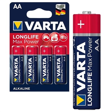 Varta Longlife Max Power Aa Batterij 4706110404 15V 1X4 huismerk kopen in de aanbieding