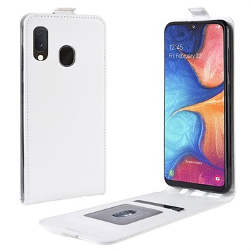 Samsung Galaxy A20E Flip Hoesje Met Creditcardvak Wit huismerk kopen in de aanbieding Samsung Galaxy A20E Flip Hoesje Met Creditcardvak Wit huismerk kopen in de aanbieding