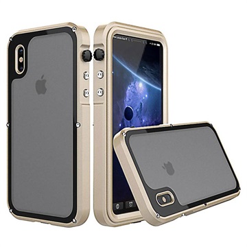 Iphone X Viking Valbestendig Waterdicht Hoesje Goud huismerk kopen in de aanbieding