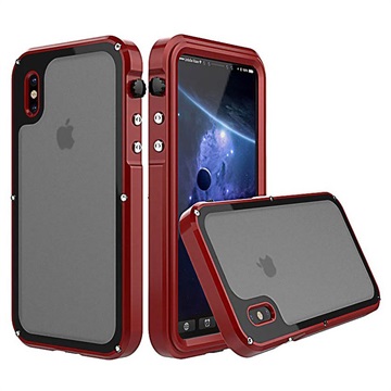 Iphone X Viking Valbestendig Waterdicht Hoesje Rood huismerk kopen in de aanbieding