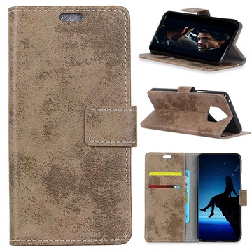 Vintage Serie Nokia 9 Wallet Case Khaki huismerk kopen in de aanbieding