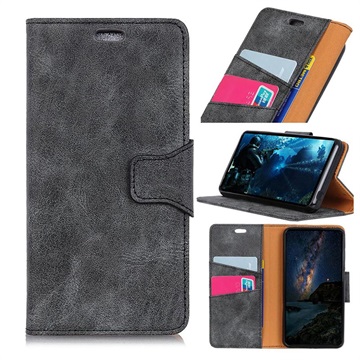 Vintage Series Sony Xperia L3 Wallet Case Grijs huismerk kopen in de aanbieding