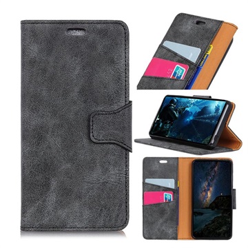 Vintage Series Sony Xperia 10 Plus Wallet Case Grey huismerk kopen in de aanbieding