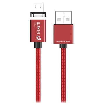 Wsken X1 Magnetisch Usb 20 Microusb Data En Oplaadkabel Rood huismerk kopen in de aanbieding
