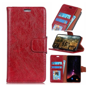 Nokia 81 Wallet Case Met Standaard Functie Rood huismerk kopen in de aanbieding
