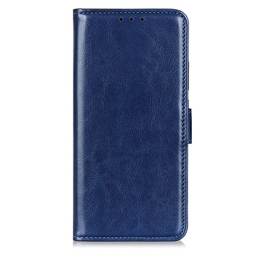 Samsung Galaxy S22 Portemonnee Hoesje met Statief Blauw