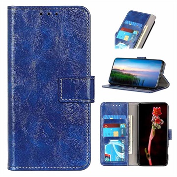 OnePlus Nord 2T Wallet Case met Magnetische Sluiting Blauw