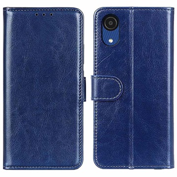 Samsung Galaxy A03 Core Wallet Hoesje met Magnetische Sluiting Blauw