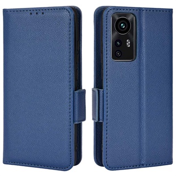 Xiaomi 12-12X Wallet Case met Magnetische Sluiting Blauw