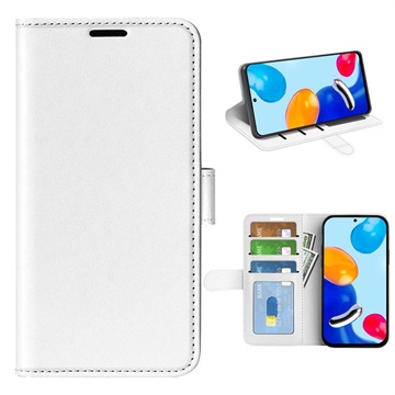 Xiaomi Redmi Note 11-11S Wallet Case met Magnetische Sluiting Wit